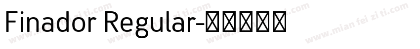 Finador Regular字体转换